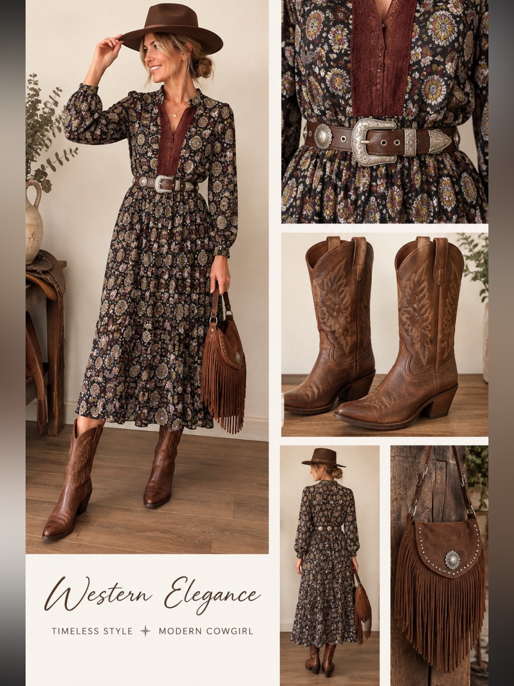 Long Sleeve Floral Maxi Dress